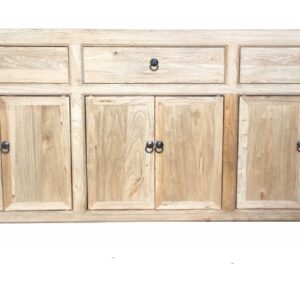 "Kingscliff" Recycled Elm Timber 3 Drawer 6 Door Sideboard, 200cm x 45cm x 90cm (RRP $2999)
