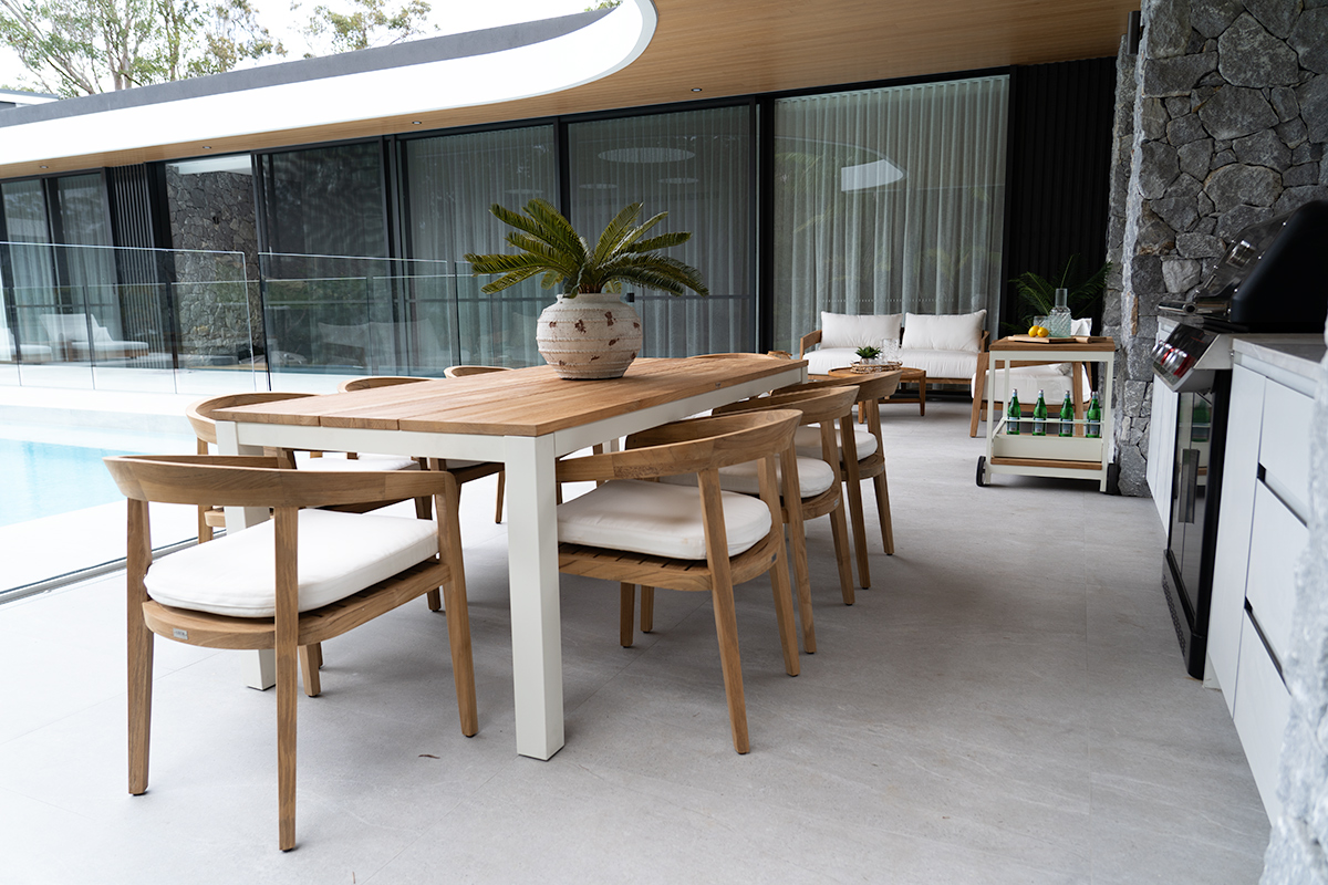 Kingscliff Outdoor Dining Chair, Width 55cm x Height 73cm x Depth 65cm (RRP $1199) - Image 4