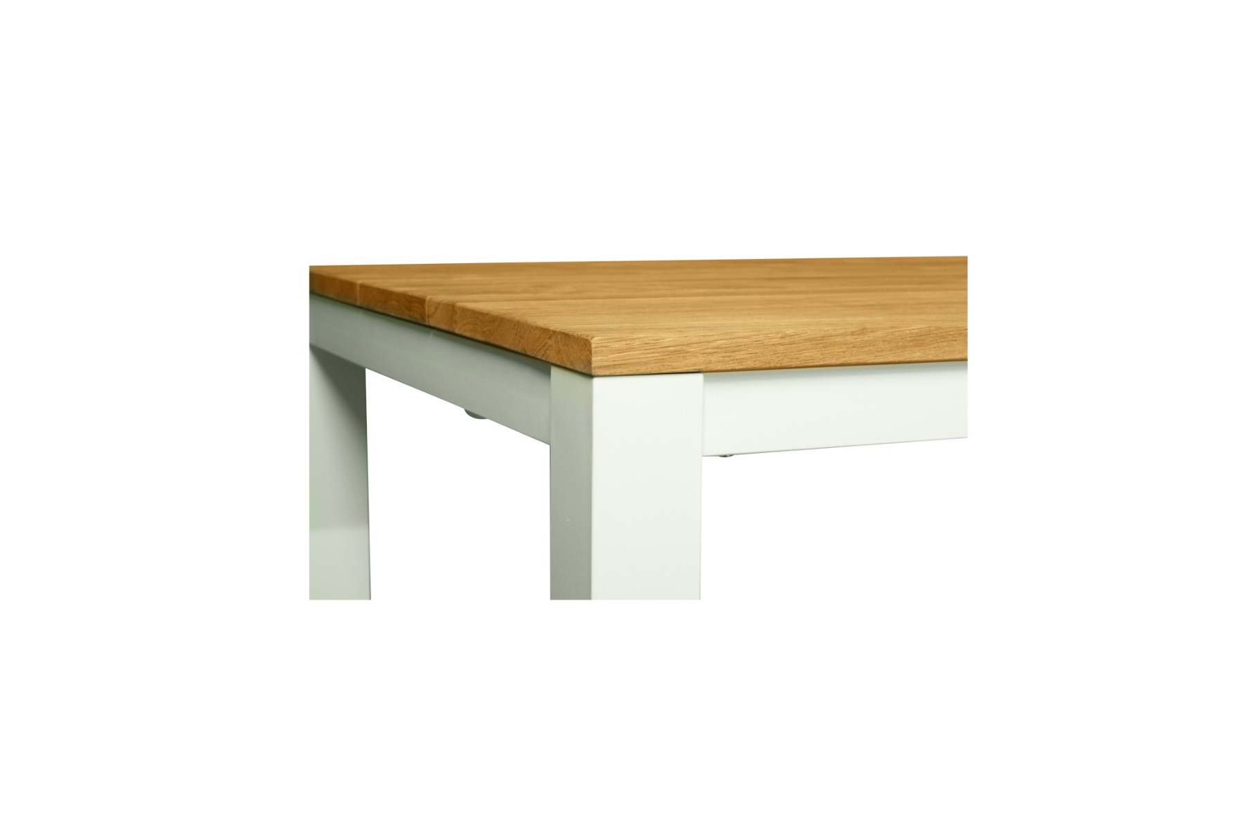 Carmel Outdoor Extension Table 2.3m – Pearl White Powder Coated Legs, L 160cm-230cm x W 100cm x H 76cm - Image 11
