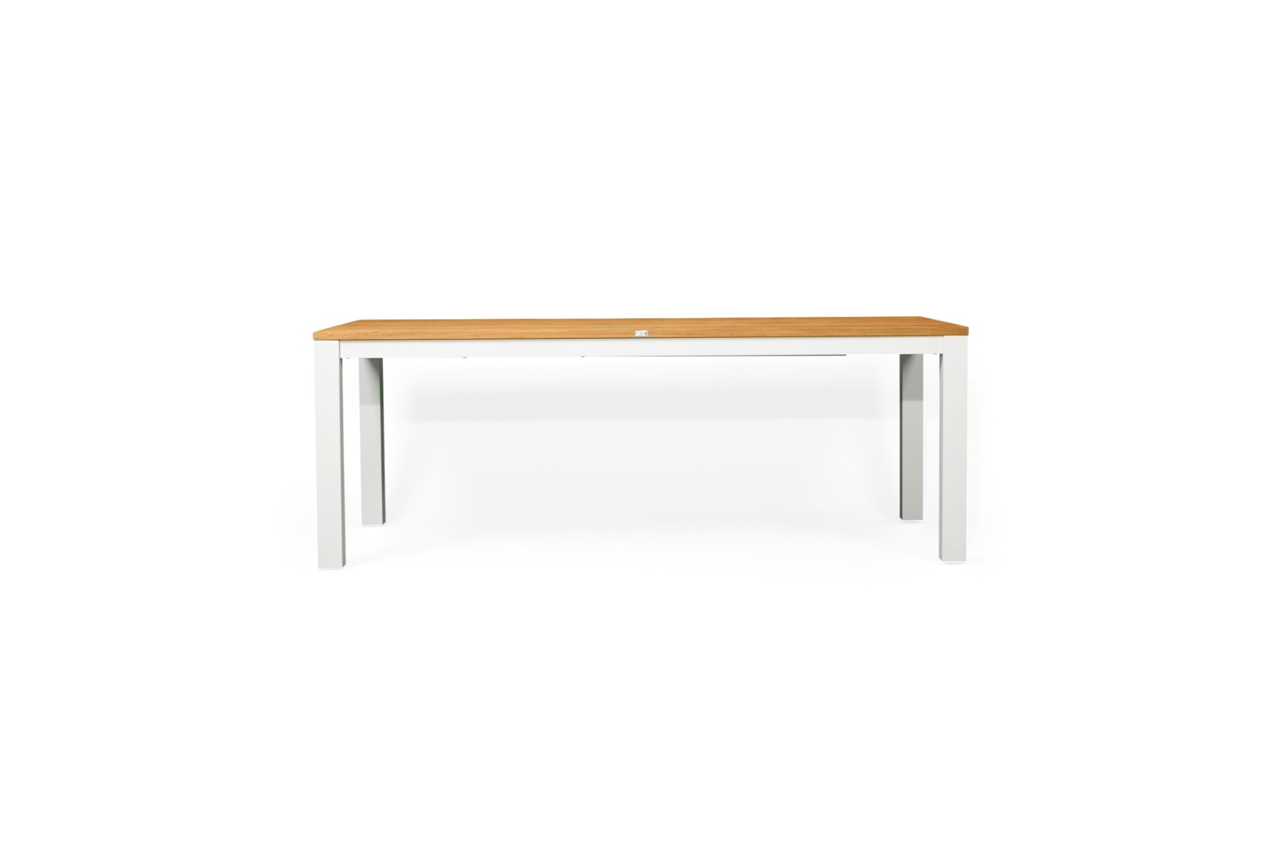 Carmel Outdoor Extension Table 2.3m – Pearl White Powder Coated Legs, L 160cm-230cm x W 100cm x H 76cm - Image 2