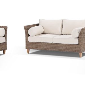 "Tahiti" Hamptons Style Outdoor Setting includes 2 x 2 Seater Lounges and Armchair (RRP $4999)