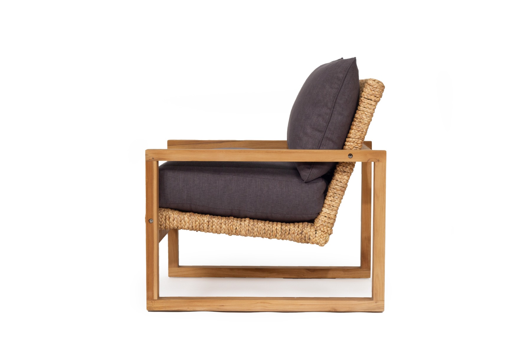 Cassie Armchair Charcoal, 71cm W x 80cm H x 83cm D - Image 6