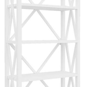 "Emily" Hamptons Style White Timber Bookcase, 100cmL x 45cmD x 200cmH (RRP $1199)
