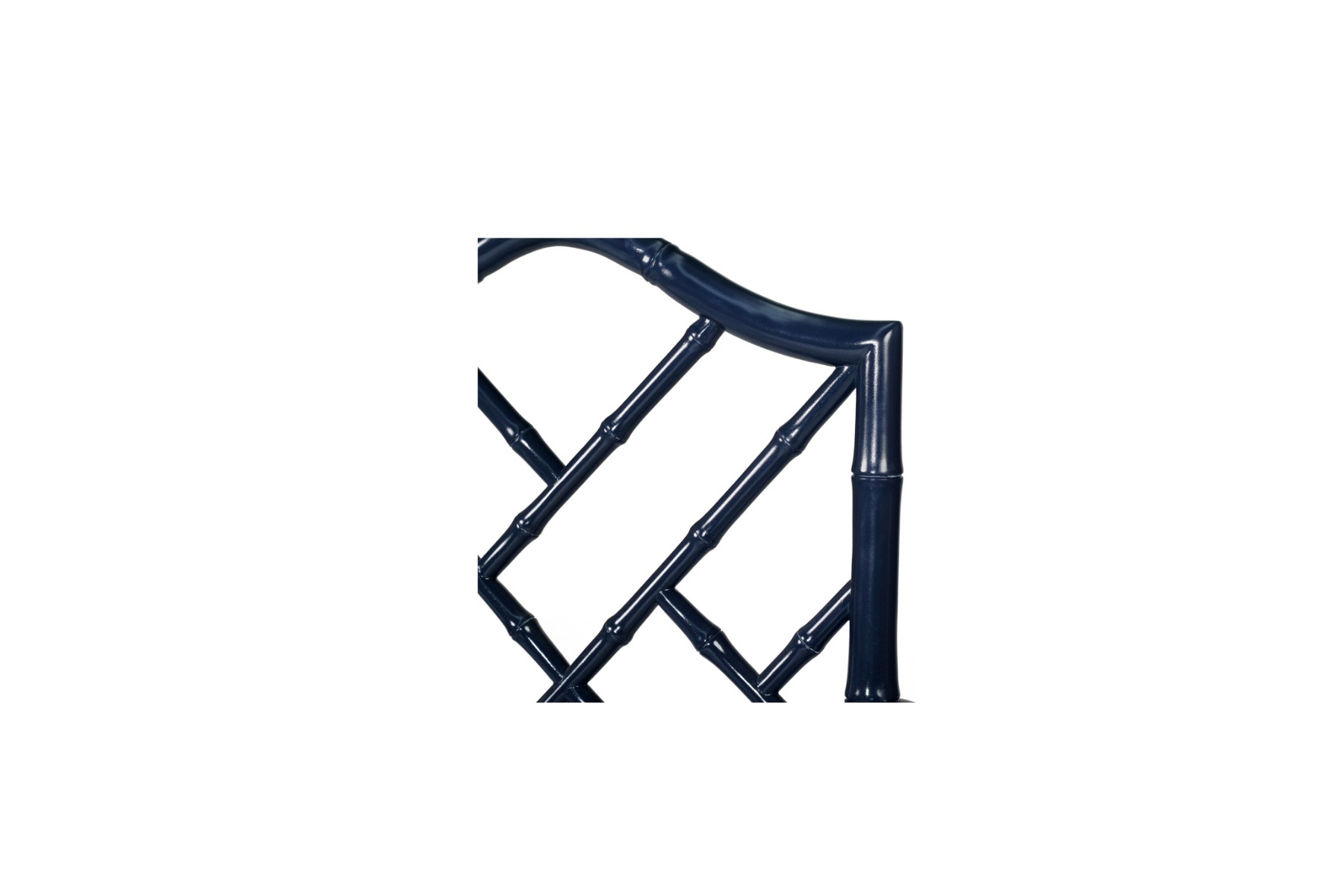 "Nantucket" Hamptons Style Chippendale Carver Dining Chair, Navy - Image 6