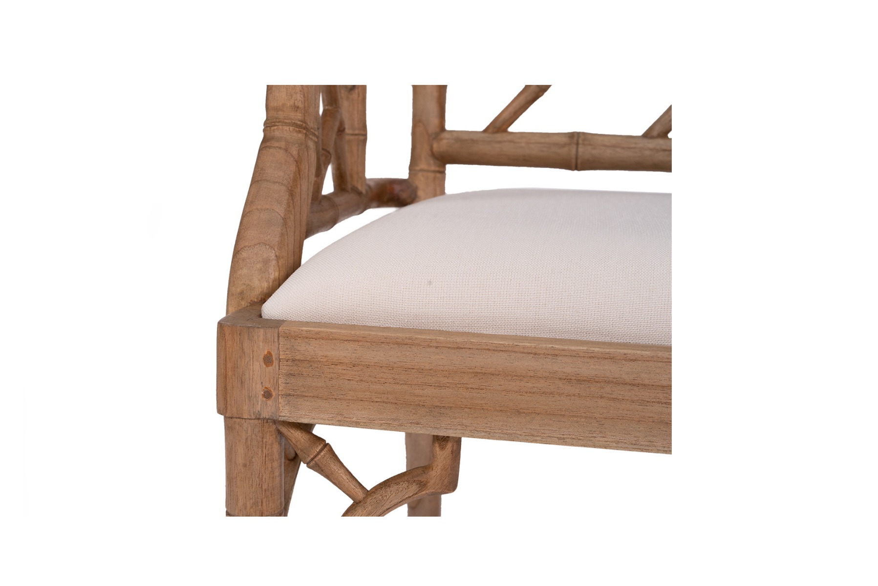 "Nantucket" Hamptons Style Chippendale Carver Dining Chair, Weathered Oak - Image 7