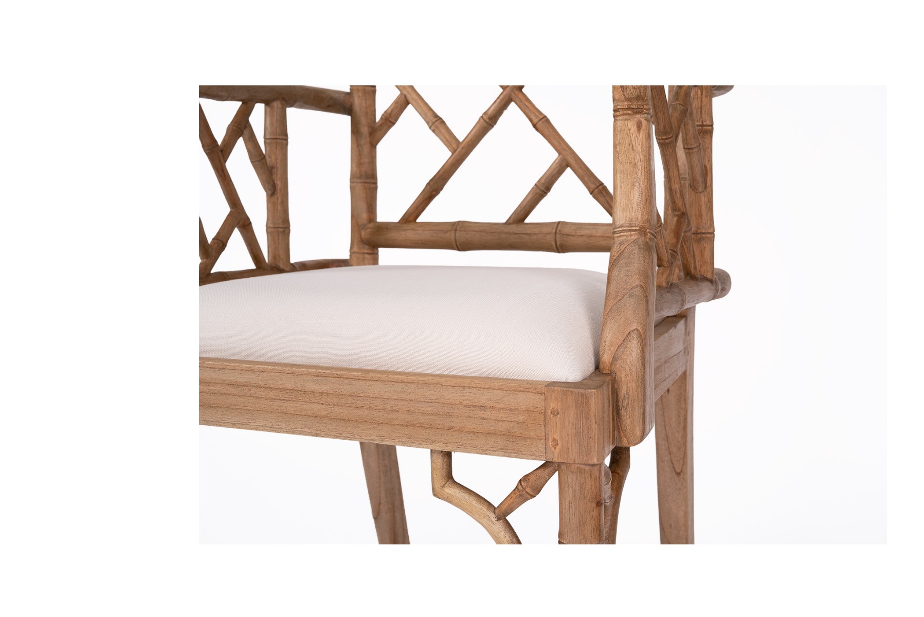 "Nantucket" Hamptons Style Chippendale Carver Dining Chair, Weathered Oak - Image 6