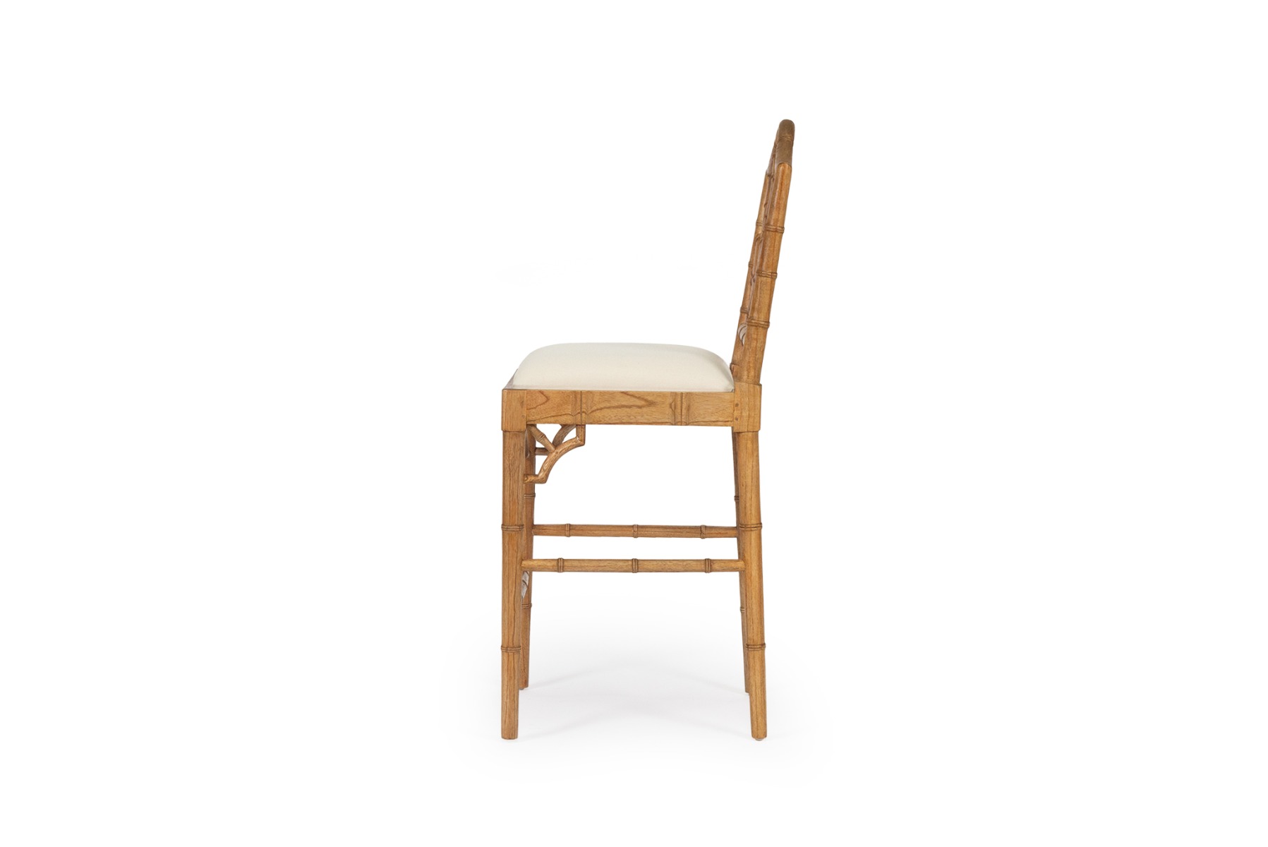 Chippendale Counter Stool Weathered Oak, Width 50cm x Depth 51cm x Height 65cm - Image 4