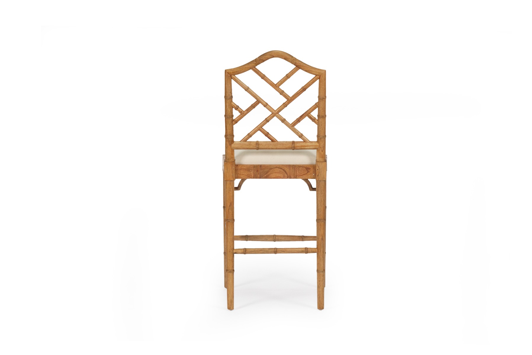 Chippendale Counter Stool Weathered Oak, Width 50cm x Depth 51cm x Height 65cm - Image 6