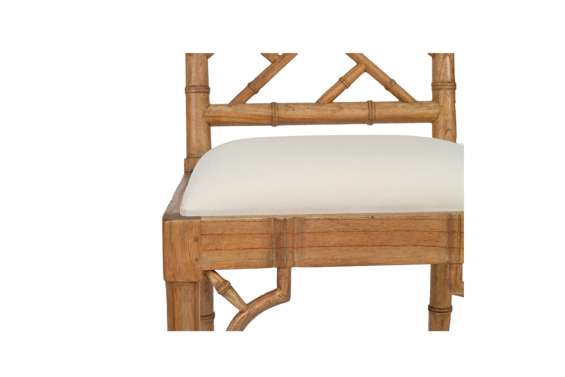 Chippendale Counter Stool Weathered Oak, Width 50cm x Depth 51cm x Height 65cm - Image 7