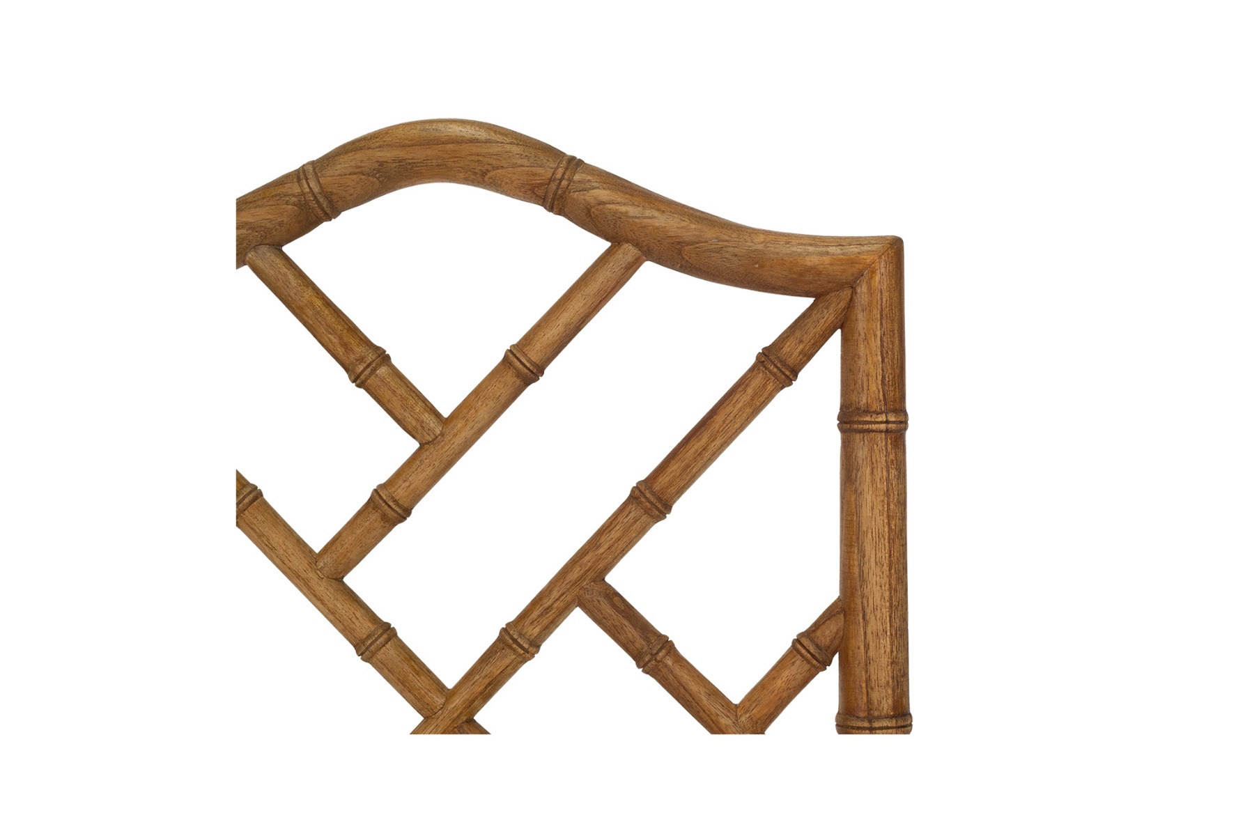 "Nantucket" Hamptons Style Chippendale Dining Chair, Weathered Oak Cushioned Seat - Image 6