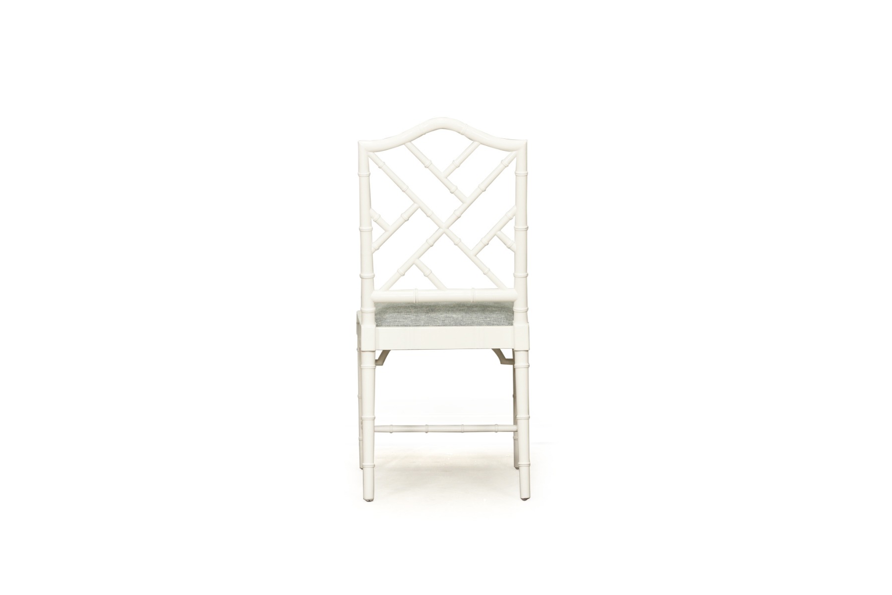 "Nantucket" Hamptons Style Chippendale Dining Chair, White with Duck Egg Seat (RRP $699) - Image 4