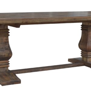"Tuscany" Hamptons Style Hardwood Timber Dining Table Pedestal Base Natural, 210cmL x 105cmD x 77cmH (RRP $2299)