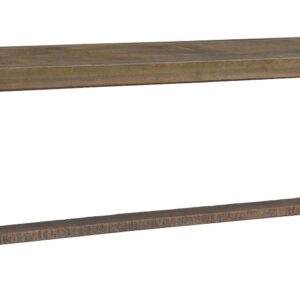 "Tuscany" Parquetry Mango wood Timber Bench Seat Natural, 240cm