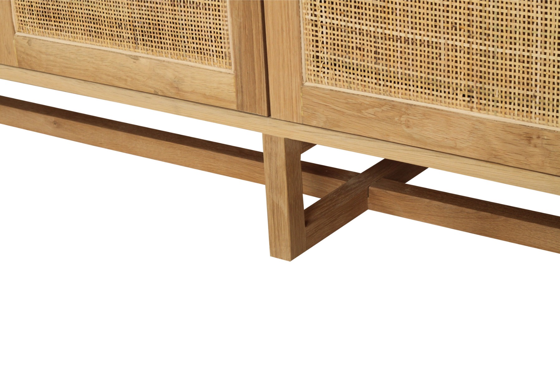 Clovelly Six Door Sideboard Natural, W 300cm x D 40cm x H 80cm - Image 6