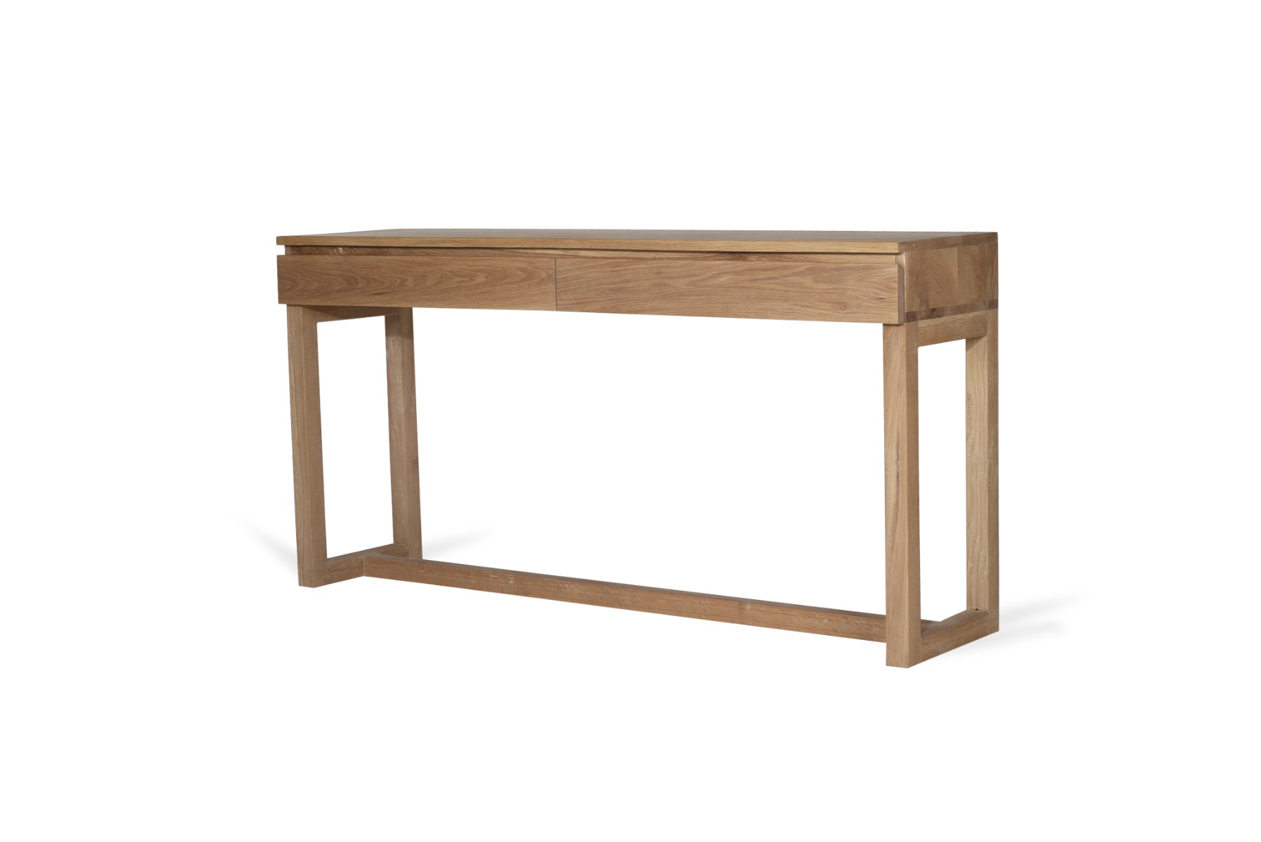 Clovelly Console Table American Oak, L 160cm x W 40cm x H 82cm - Image 4
