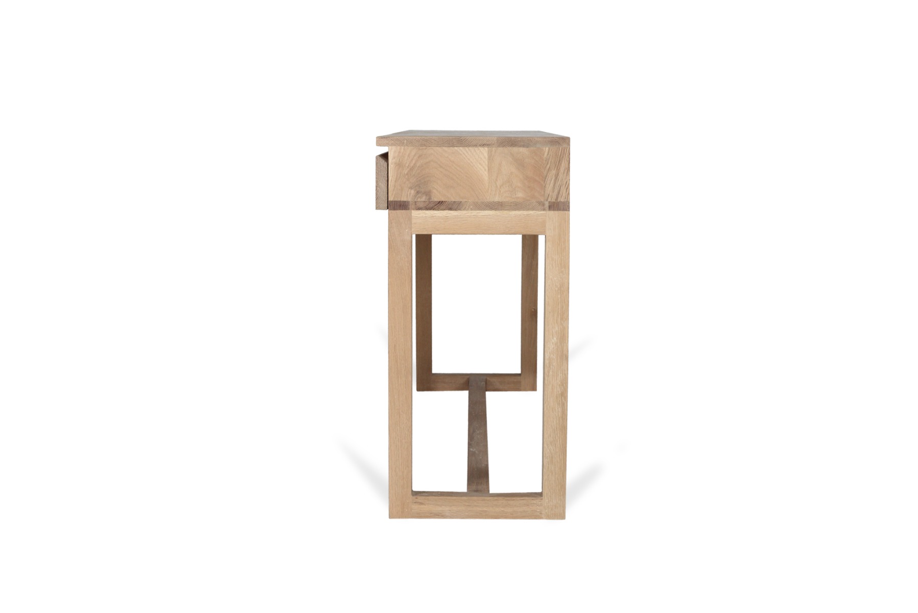 Clovelly Console Table American Oak, L 160cm x W 40cm x H 82cm - Image 5
