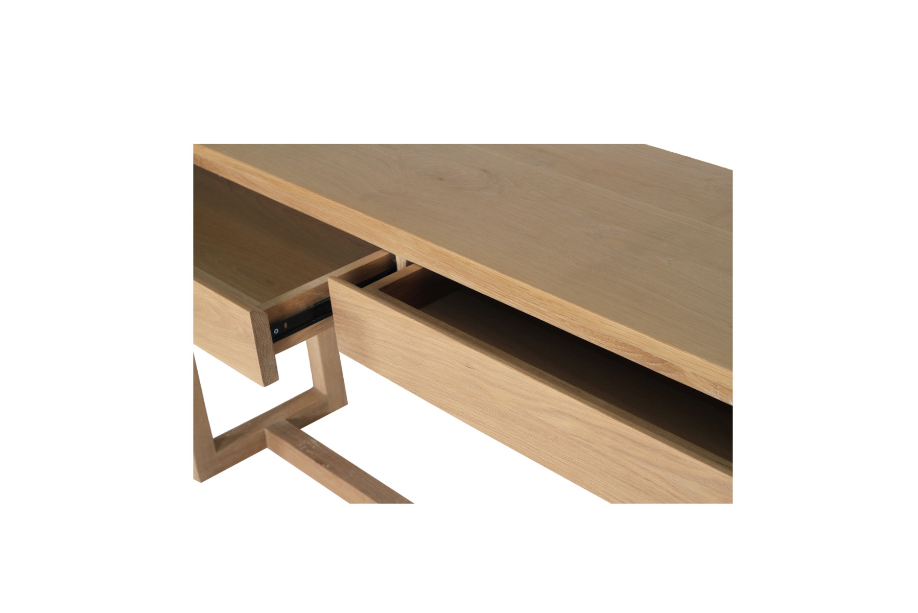 Clovelly Console Table American Oak, L 160cm x W 40cm x H 82cm - Image 8