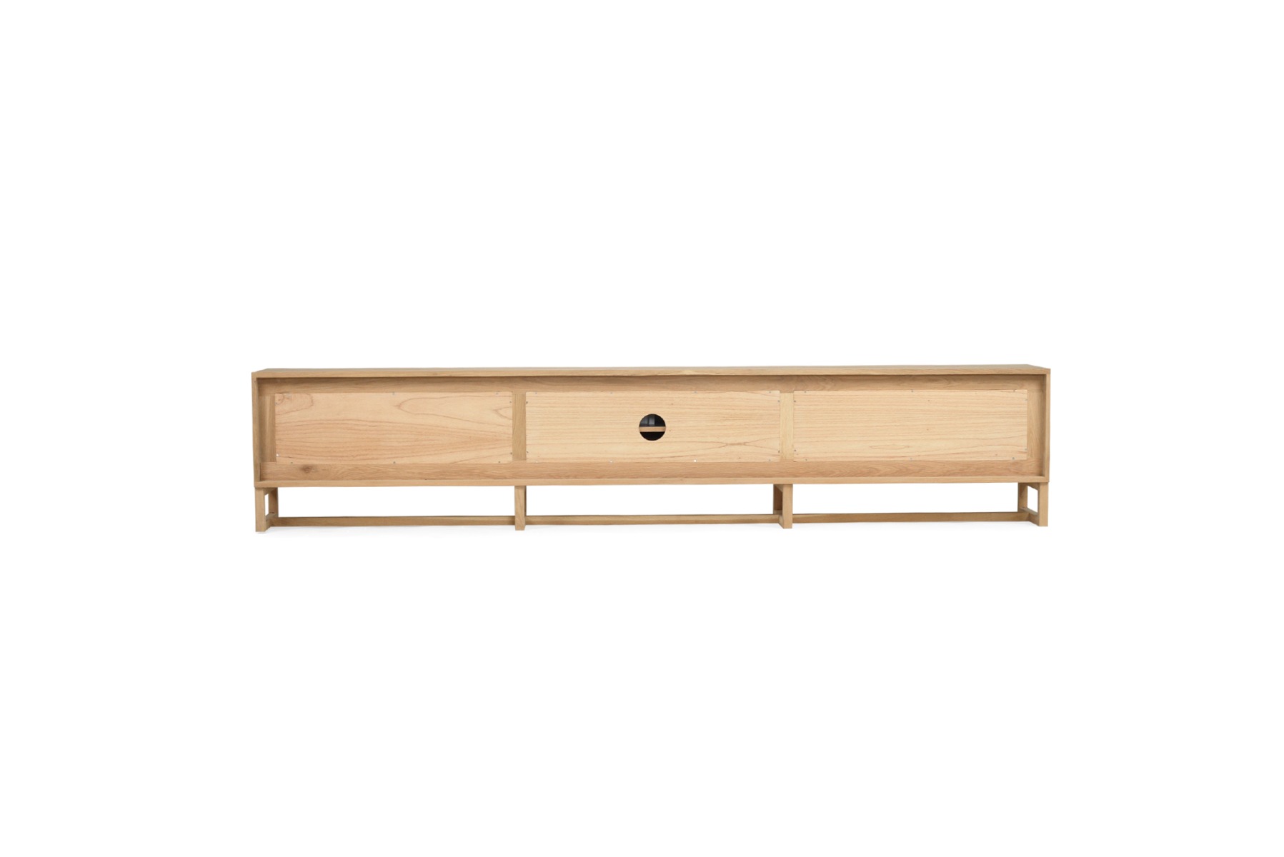 Clovelly Entertainment Unit Six Door Natural, W 300cm x D 45cm x H 55cm - Image 7