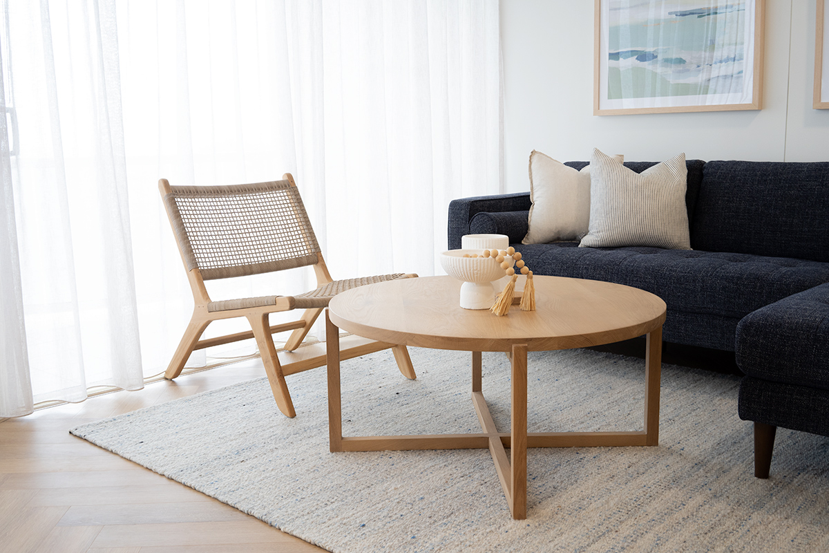 Zen Accent Chair Washed Grey, W 66cm x D 82cm x H 72cm - Image 8