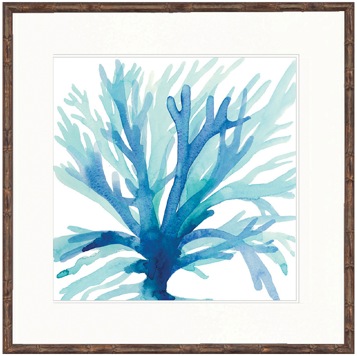 "Designer Boys Collections" Watercolour Coral II Artwork, Seychelles Coral Collection - Image 2