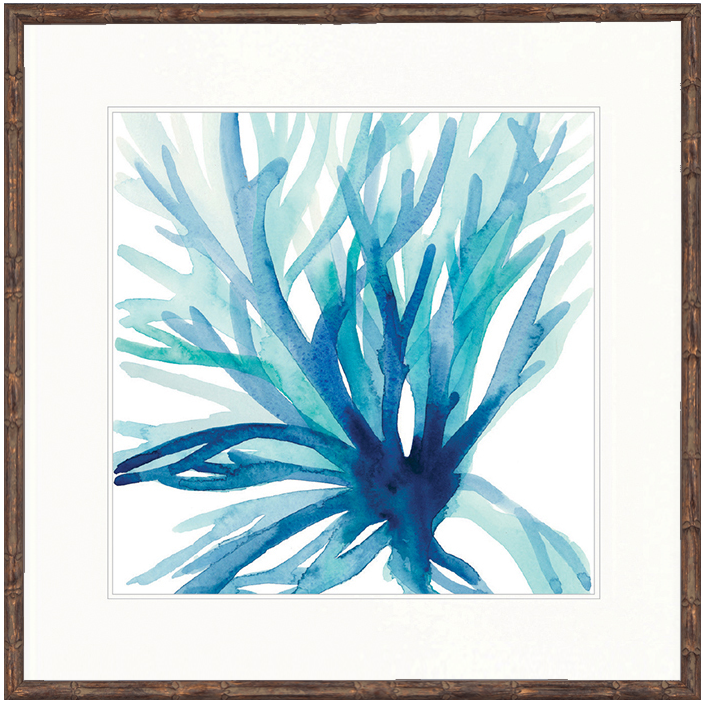 "Designer Boys Collections" Watercolour Coral III Artwork, Seychelles Coral Collection - Image 2