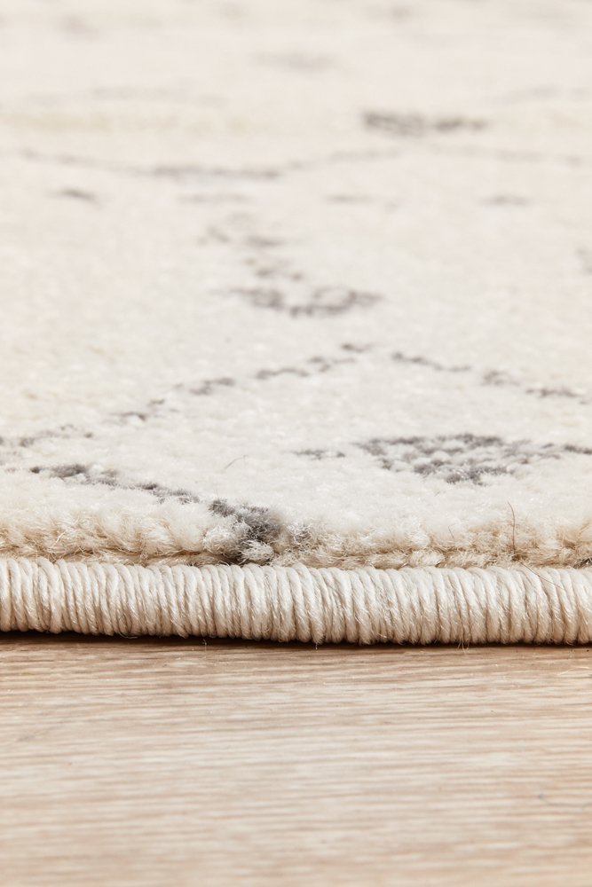 Chrome Elsa Hamptons Style Indoor Rug Silver Round - Image 6