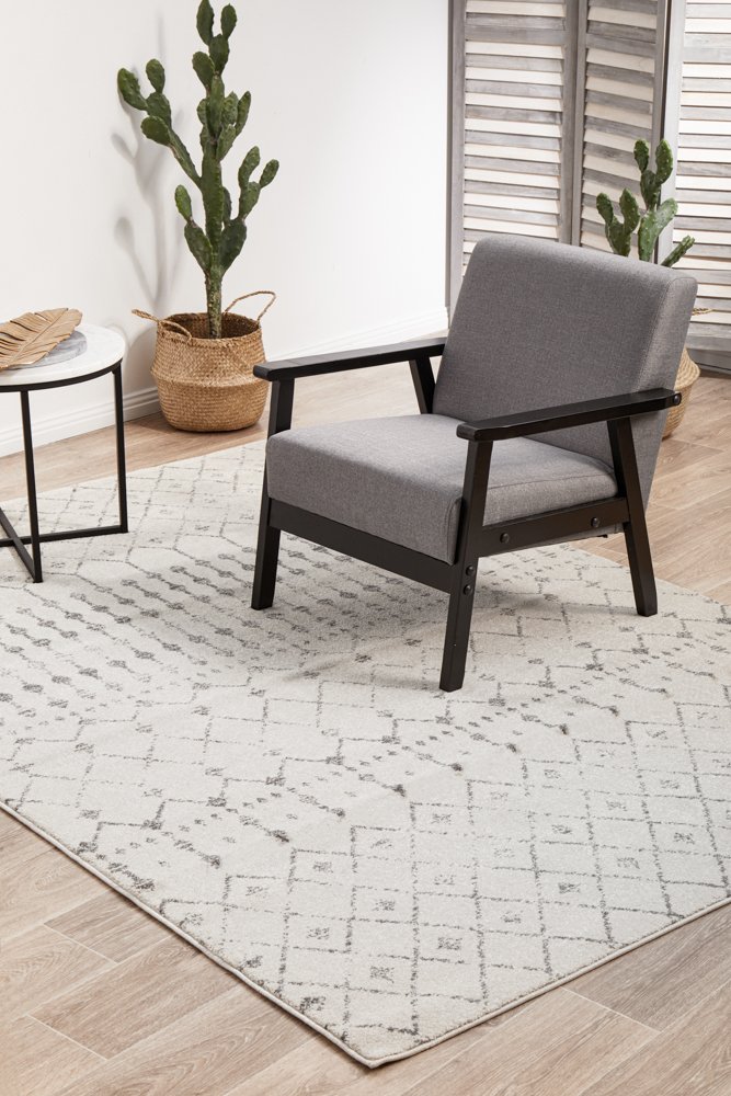 Chrome Elsa Hamptons Style Indoor Rug Silver - Image 2