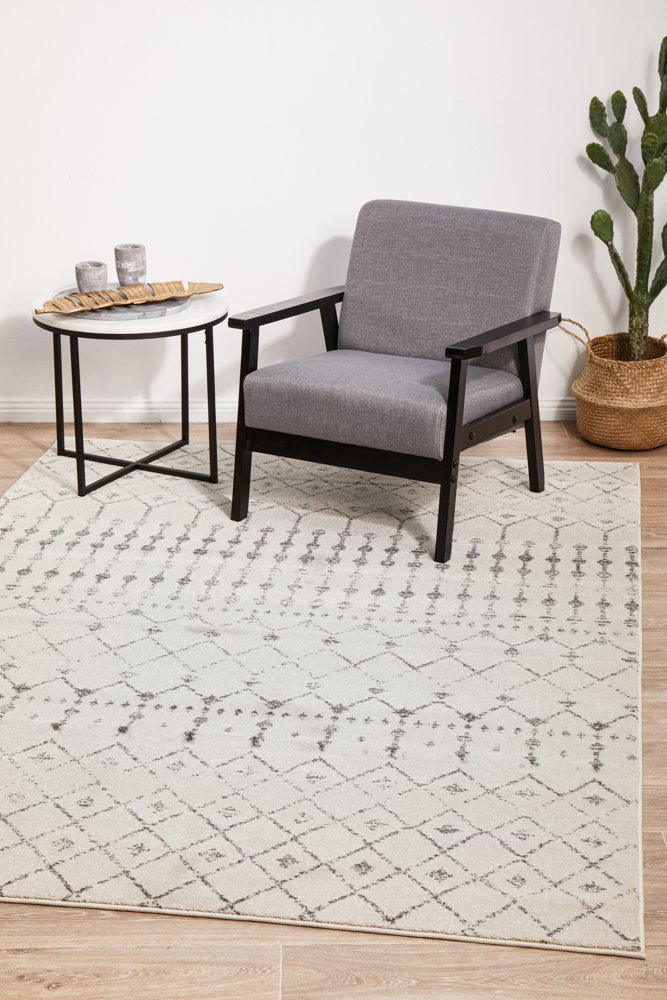 Chrome Elsa Hamptons Style Indoor Rug Silver - Image 3