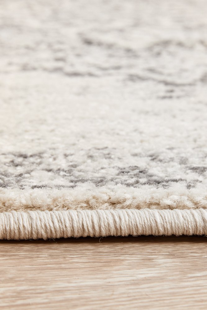 Chrome Rita Hamptons Style Indoor Rug Silver Round - Image 6