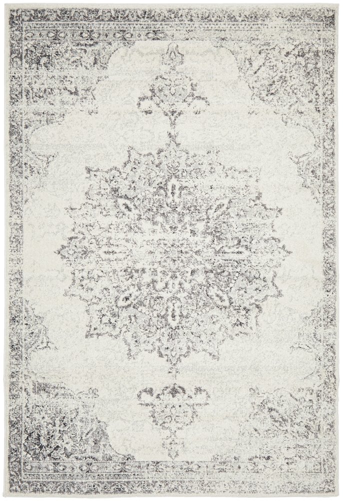 Chrome Rita Hamptons Style Indoor Rug Silver - Image 3