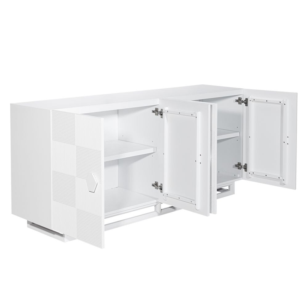 Alton Buffet White, 180cm W x 46cm D x 80cm H (RRP $3179) - Image 4