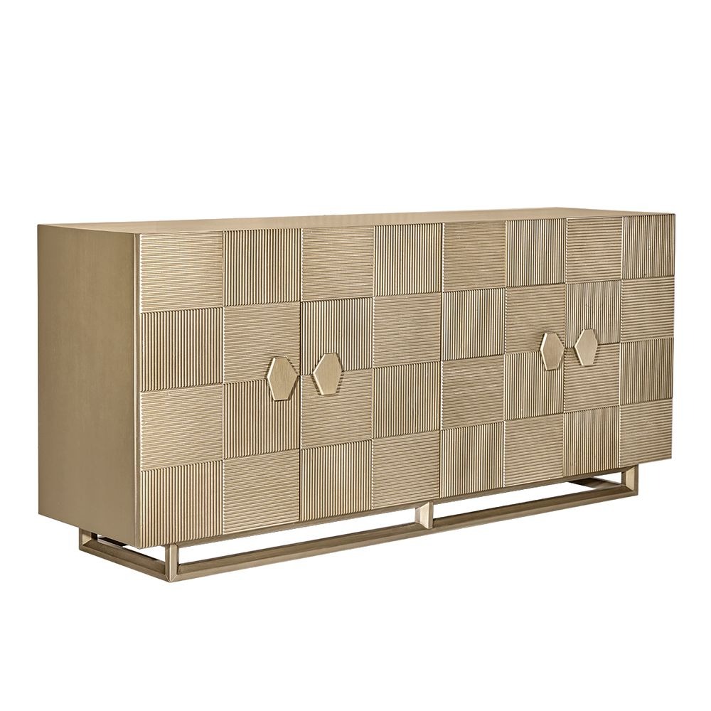 Alton Buffet Antique Gold, 180cm W x 46cm D x 80cm H (RRP $3179) - Image 3