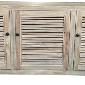 NEW YEAR SALE!! "Byron" Recycled Elm 3 Louvre Door Tall TV Entertainment Unit, 160cm x 40cm x 70cm (RRP $1999)