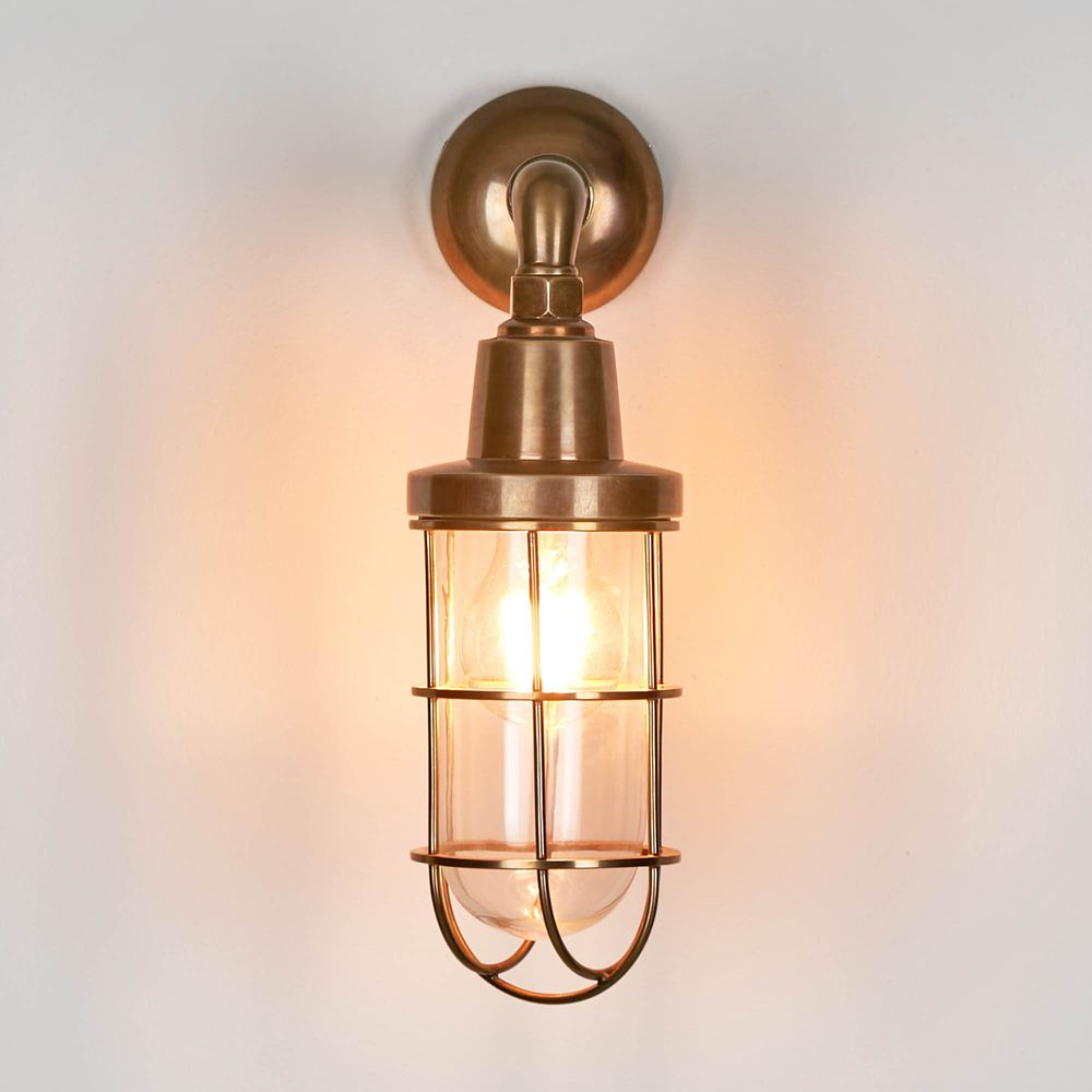 Starboard Outdoor Wall Light Antique Brass (RRP $495) - Image 2
