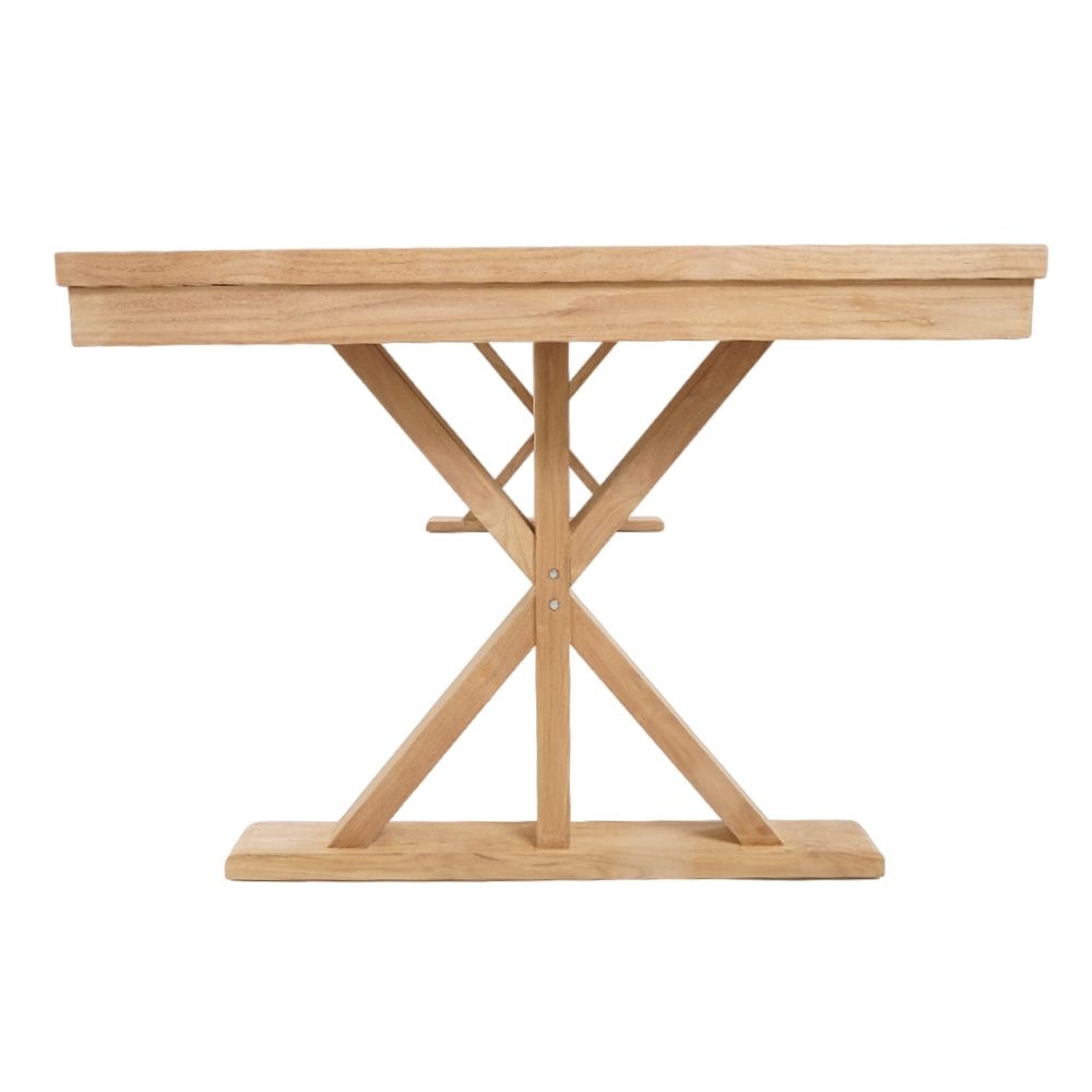 "Lake House" Solid Natural Teak Hardwood Timber Outdoor Dining Table, 300cm x 100cm - Image 6