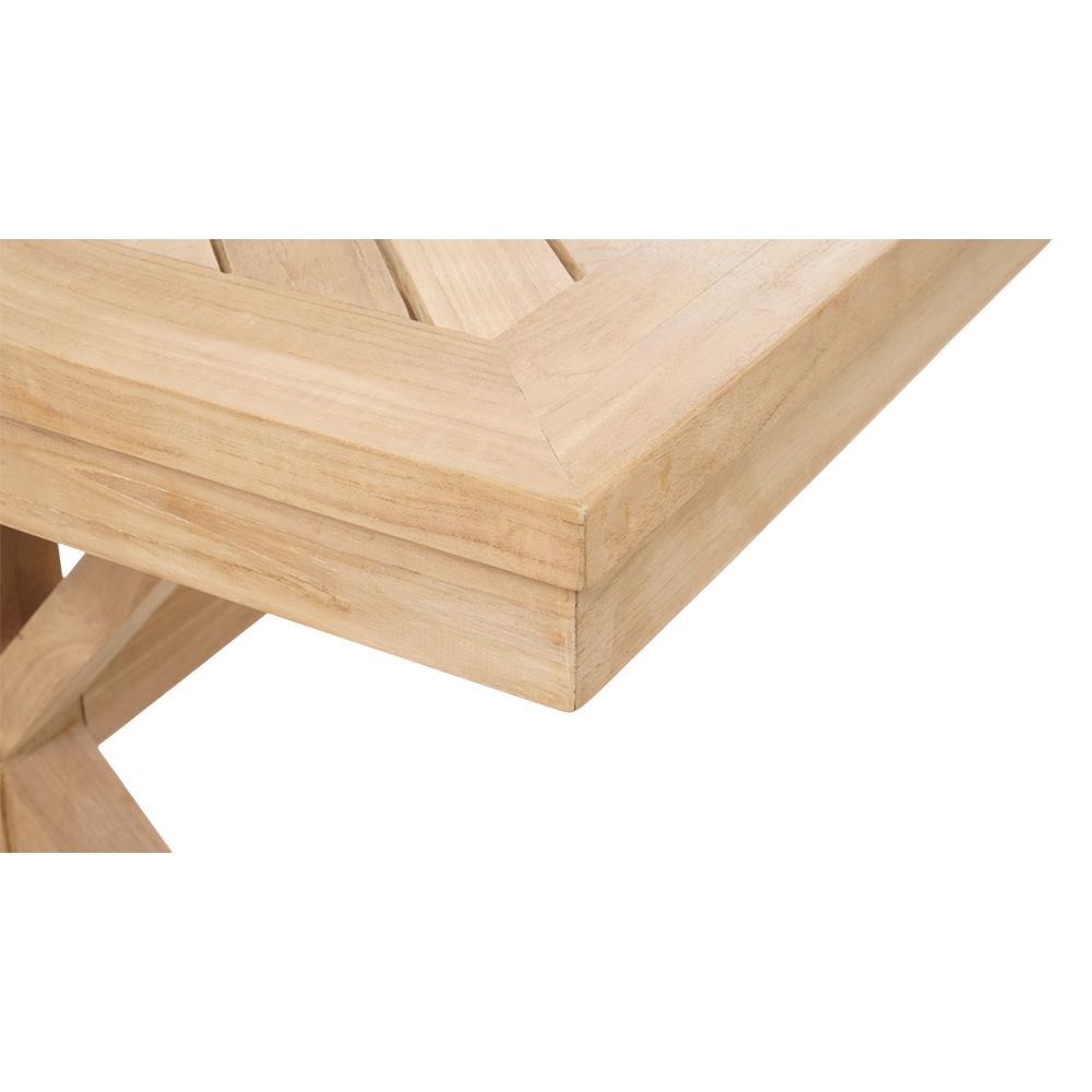 "Lake House" Solid Natural Teak Hardwood Timber Outdoor Dining Table, 300cm x 100cm - Image 4