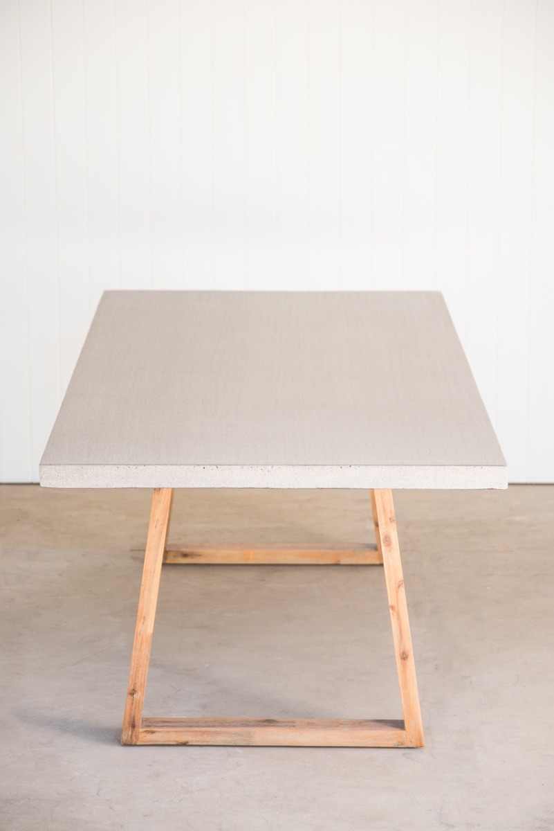 2.4m Sierra Elkstone Rectangular Dining Table – Speckled Grey with Light Honey Legs - Image 3