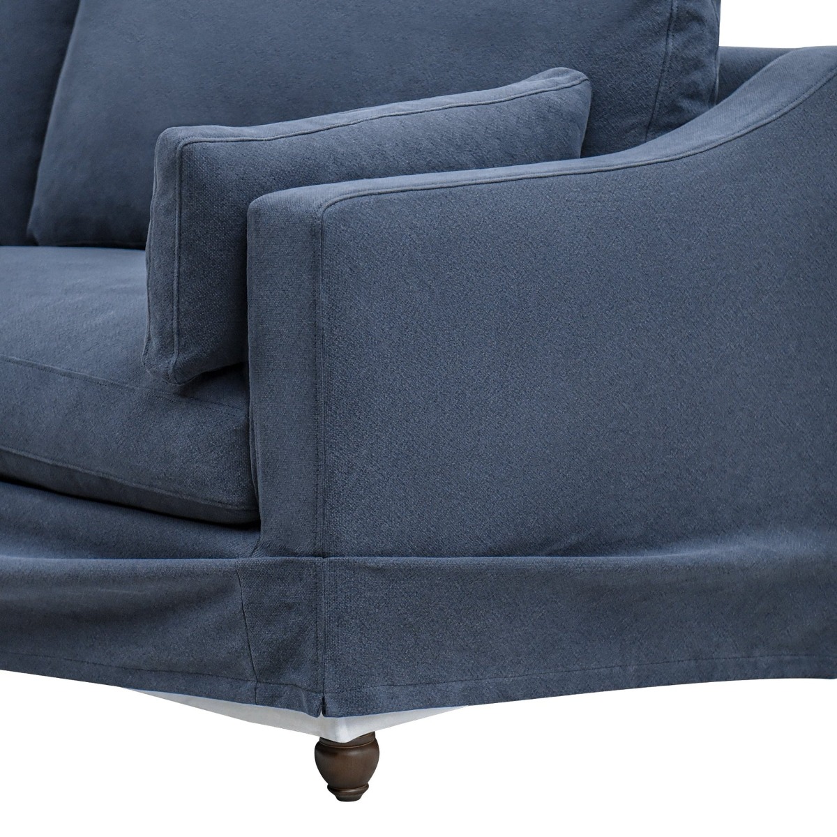 Clovelly Hamptons 4 Seat Sofa Navy, W 260cm D 99cm H 80cm (RRP $3799) - Image 9