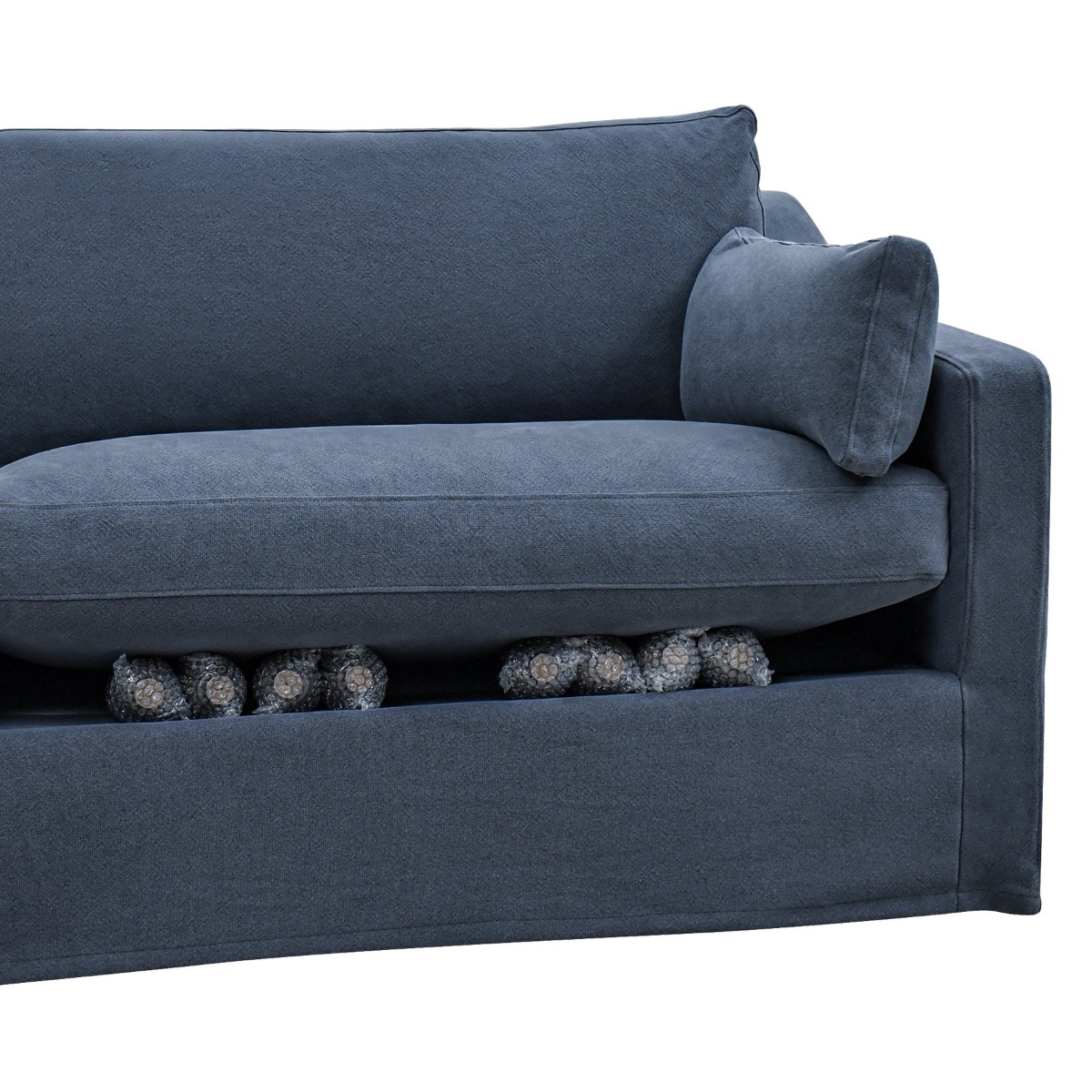 Clovelly Hamptons 3 Seat Sofa Navy, W 220cm D 112cm H 95cm (RRP $3299) - Image 4