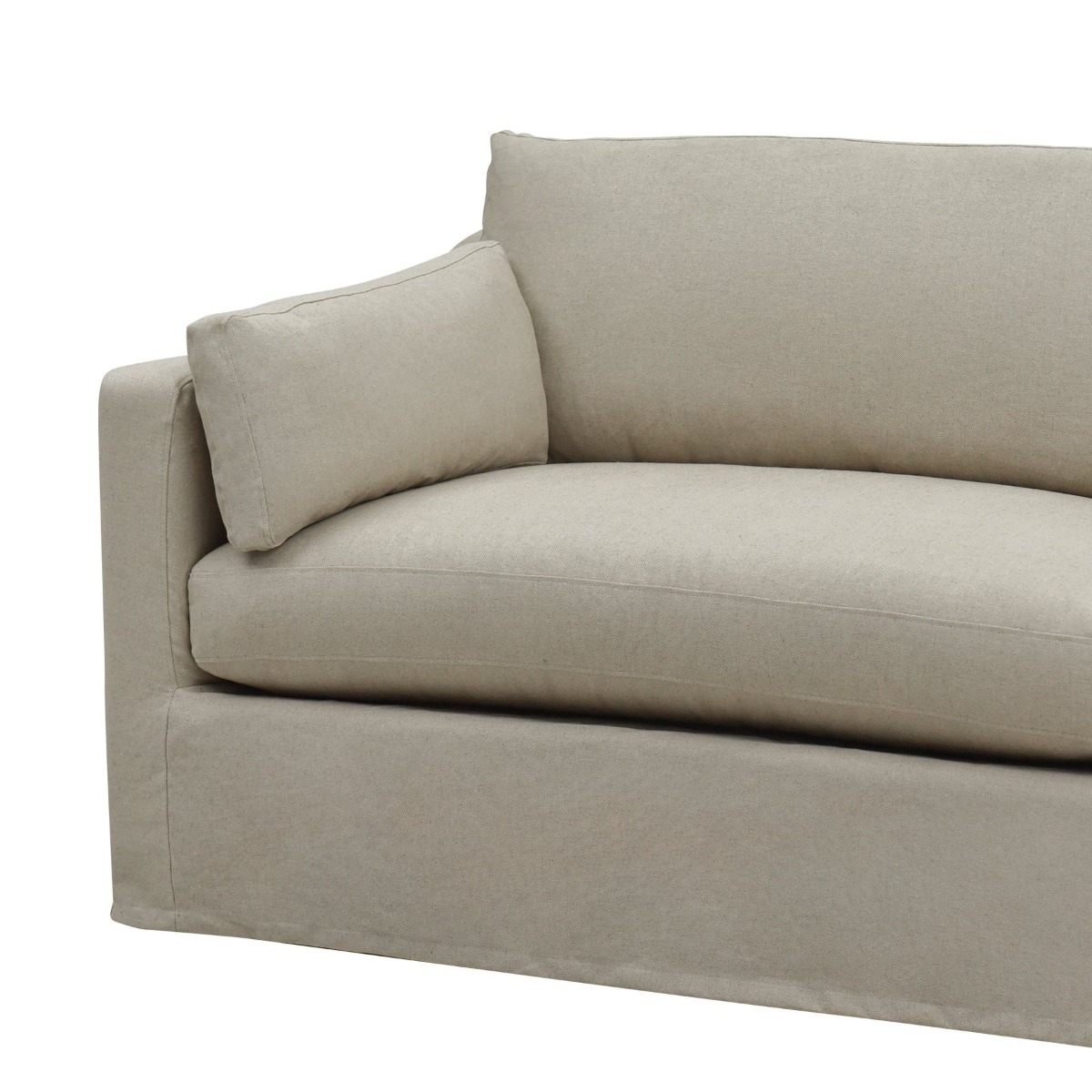 Clovelly Hamptons 3 Seat Sofa Natural, W 220cm D 112cm H 95cm (RRP $3299) - Image 8