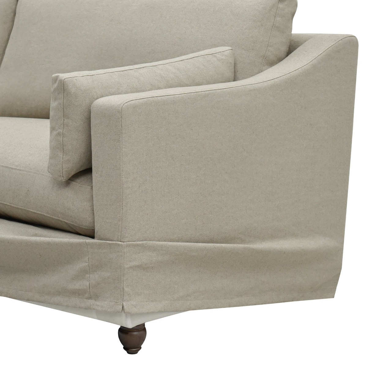 Clovelly Hamptons 3 Seat Sofa Natural, W 220cm D 112cm H 95cm (RRP $3299) - Image 5