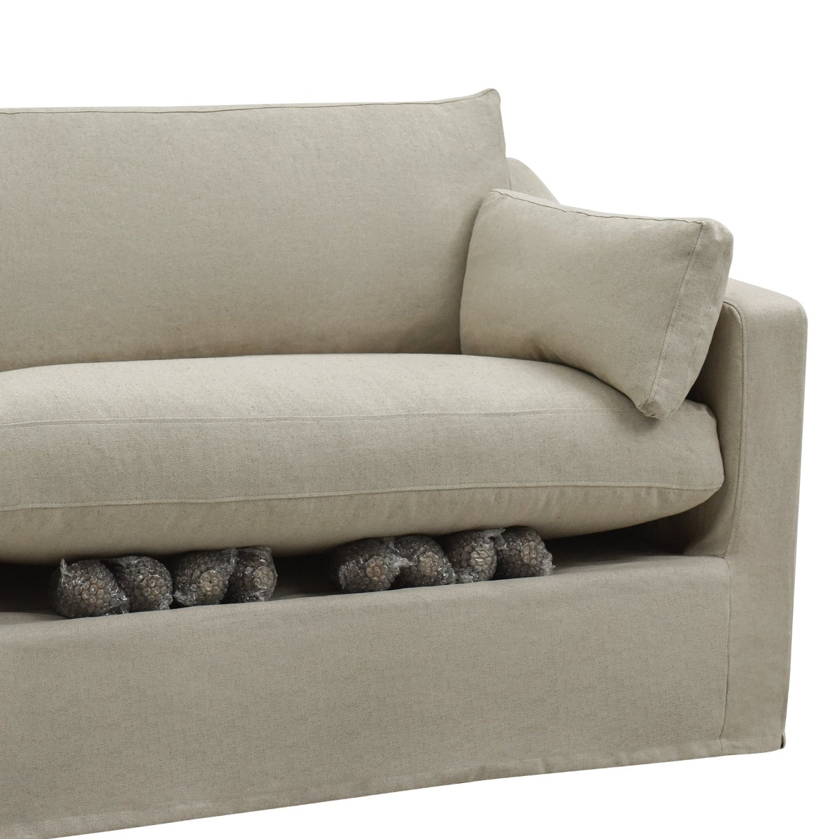 Clovelly Hamptons 4 Seat Sofa Natural, W 260cm D 99cm H 80cm (RRP $3799) - Image 4