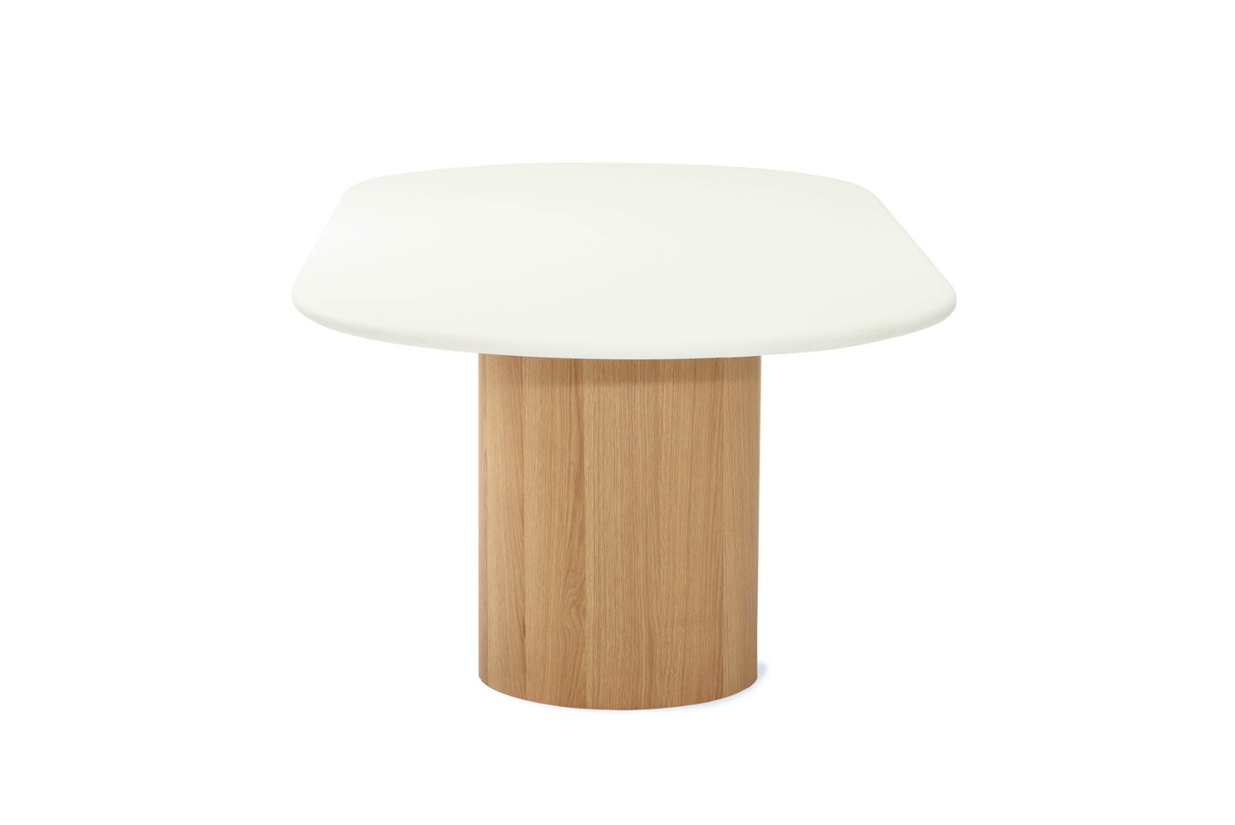 Harlow Oval Dining Table Natural Oak Base, Width 240cm x Depth 110cm x Height 76cm - Image 19