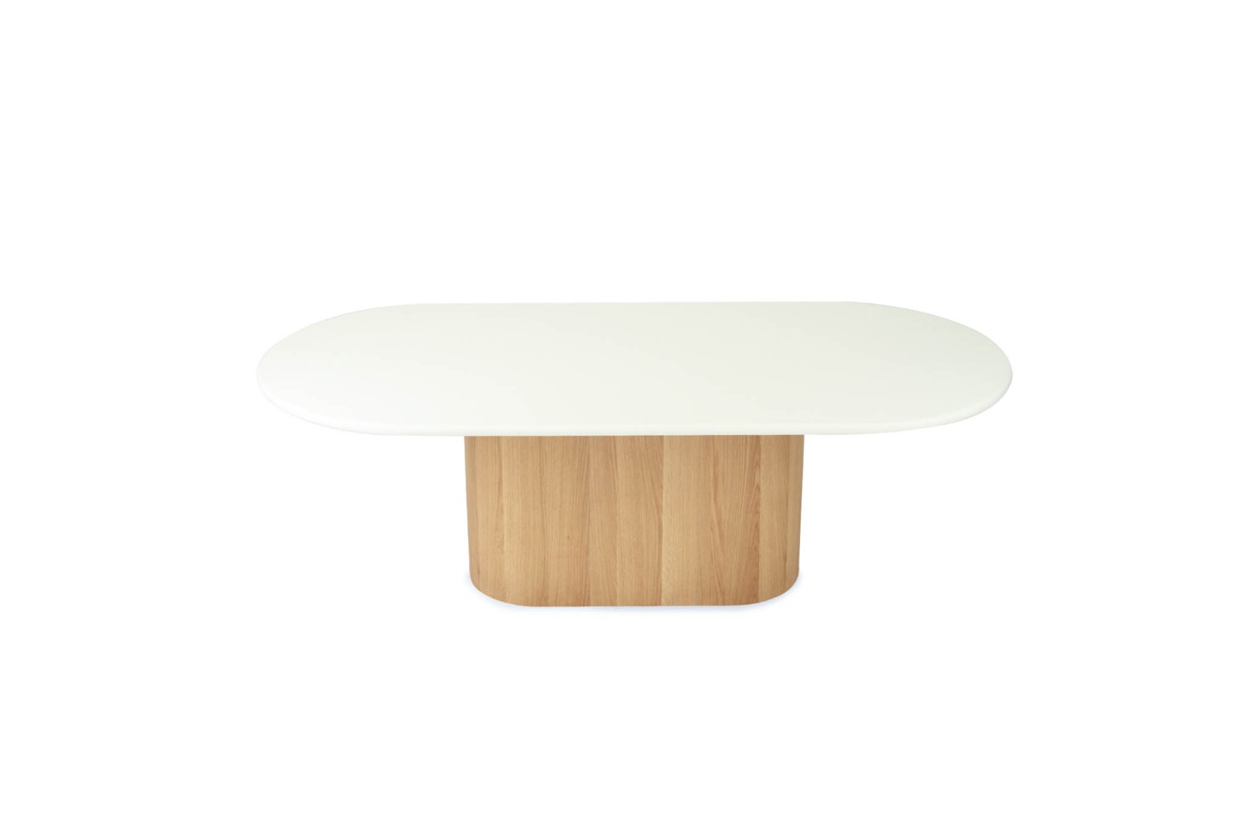 Harlow Oval Dining Table Natural Oak Base, Width 240cm x Depth 110cm x Height 76cm - Image 23