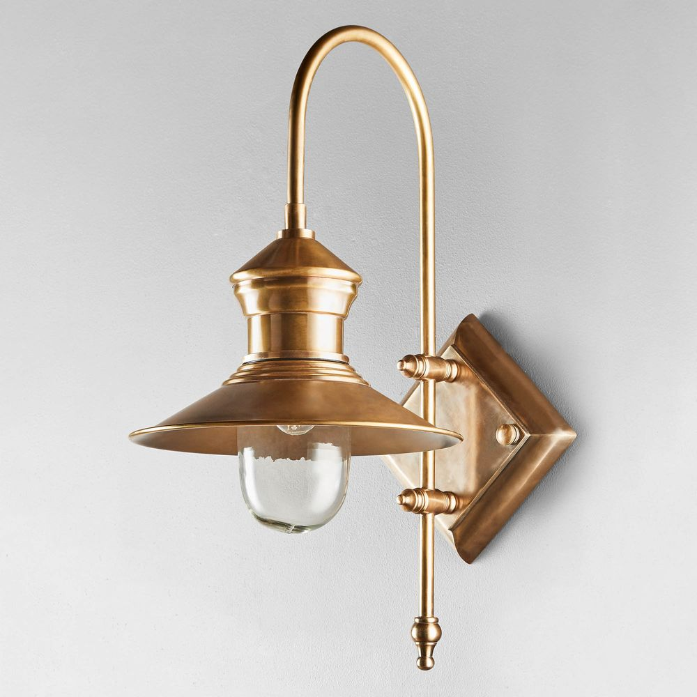St James Outdoor Wall Light Antique Brass (RRP $990) - Image 2