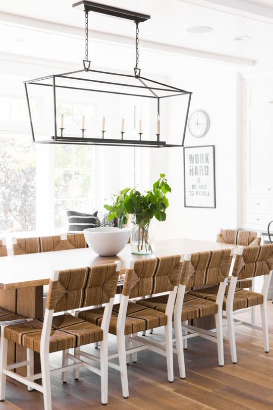 Sabai Woven Dining Chair White, W 49cm x D 56cm x H 88cm - Image 4