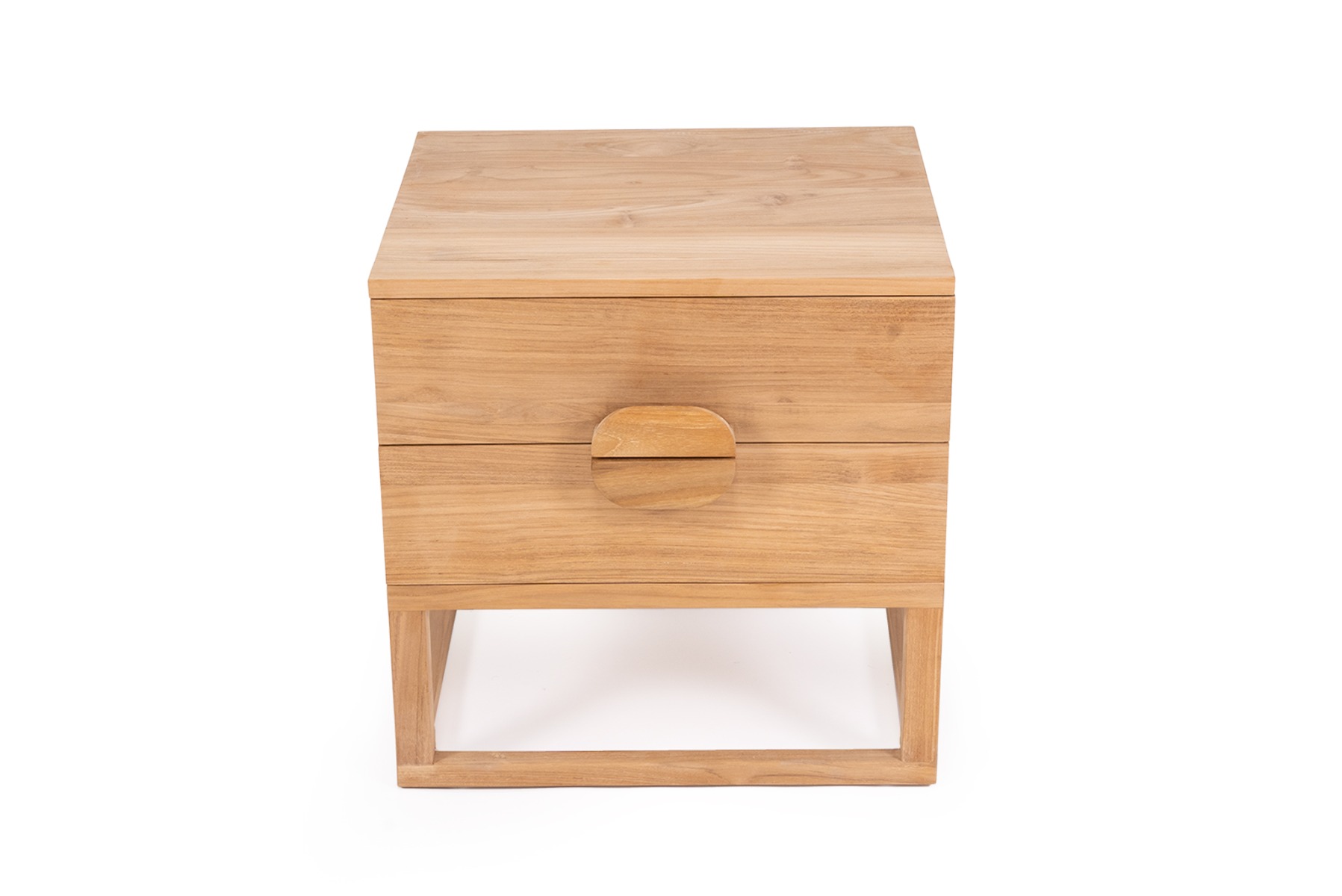 Eden Bedside Table Natural, W 60cm x D 52cm x H 61cm - Image 3