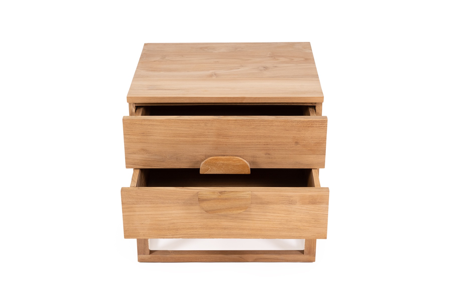 Eden Bedside Table Natural, W 60cm x D 52cm x H 61cm - Image 4