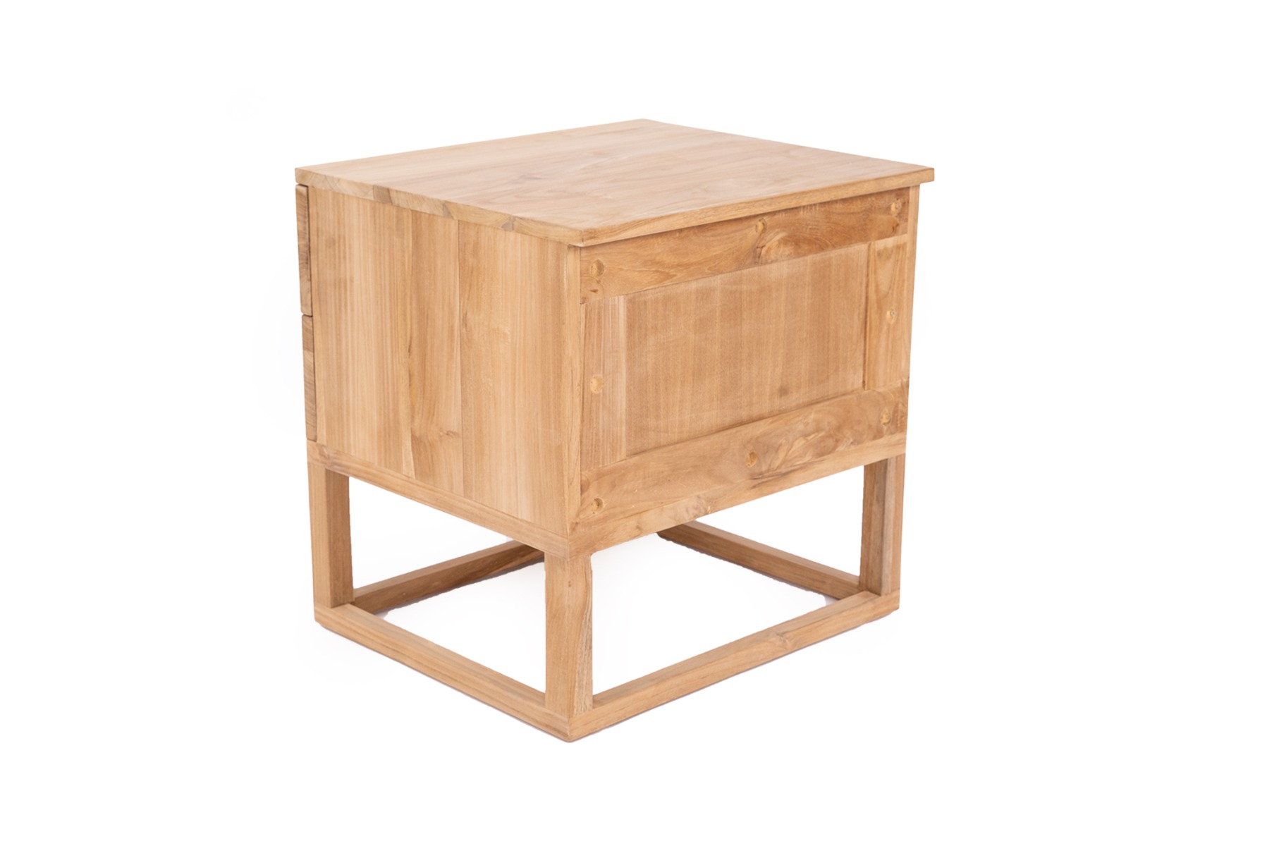 Eden Bedside Table Natural, W 60cm x D 52cm x H 61cm - Image 7