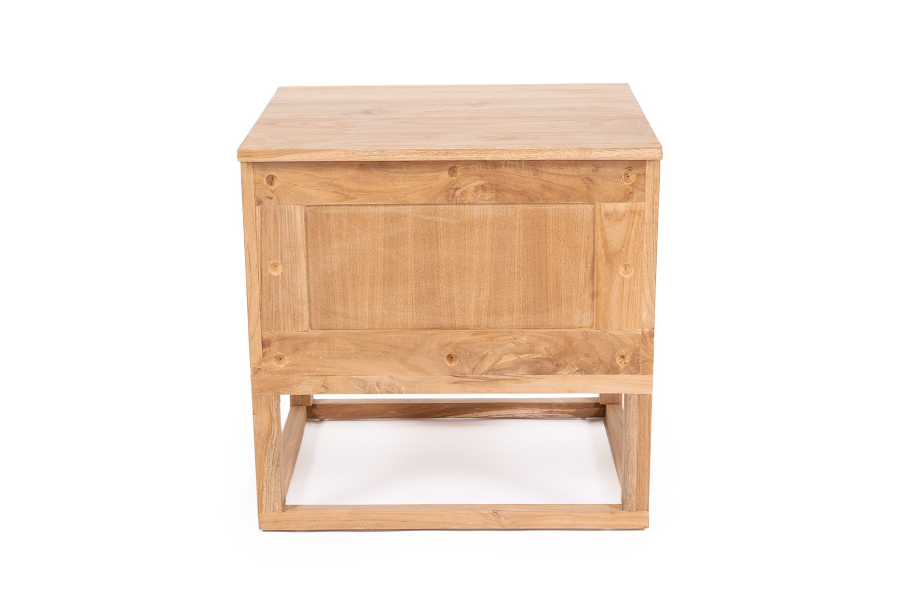 Eden Bedside Table Natural, W 60cm x D 52cm x H 61cm - Image 8